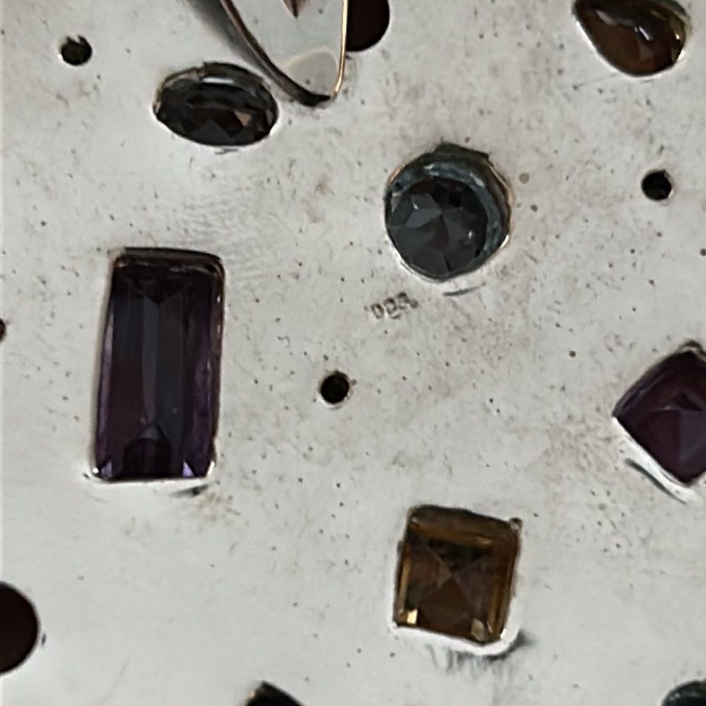 Ross Simons Multi Gemstone Sterling 925 Pendant - Picture 4 of 10